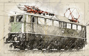 3D Watercolor Tram Wall Mural Wallpaper LQH 24- Jess Art Decoration