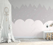 3D Hand Drawn Geometric Mountains Wall Mural Wallpaper LQH 26- Jess Art Decoration