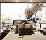 3D Hand Drawn Retro Airplane Wall Mural Wallpaper LQH 156- Jess Art Decoration