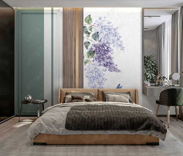 3D Modern Simplicity Flowers Wooden Spliced Wall Mural Wallpaper SWW2774- Jess Art Decoration