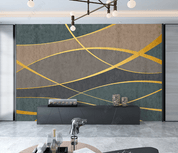 3D Modern Geometry Lines Pattern Wall Mural Wallpaper SWW2846- Jess Art Decoration
