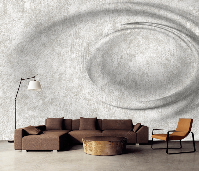 3D Modern Simplicity Abstract Grey Ripple Wall Mural Wallpaper SWW2540- Jess Art Decoration