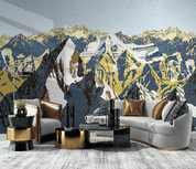 3D Hand Drawn Mountain Landscape Wall Mural Wallpaper LQH 171- Jess Art Decoration