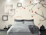 3D Plum Blossom Branch Wall Mural Wallpaper LQH 121- Jess Art Decoration