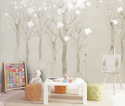3D Hand Drawn Floral Forest Wall Mural Wallpaper LQH 66- Jess Art Decoration