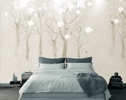 3D Hand Drawn Floral Forest Wall Mural Wallpaper LQH 66- Jess Art Decoration