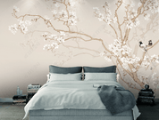 3D Hand Drawn Plum Blossom Branch Bird Wall Mural Wallpaper LQH 216- Jess Art Decoration
