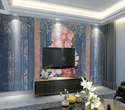 3D Pink Floral Wood Board Texture Wall Mural Wallpaper LQH 15- Jess Art Decoration