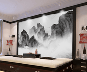 3D Watercolor Mountain Landscape Wall Mural Wallpaper LQH 178- Jess Art Decoration