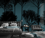 3D Night Forest Landscape Wall Mural Wallpaper LQH 43- Jess Art Decoration