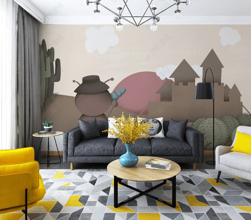 3D Hand-painted Ant Castle Desert Wall Mural Wallpaper SWW3125- Jess Art Decoration