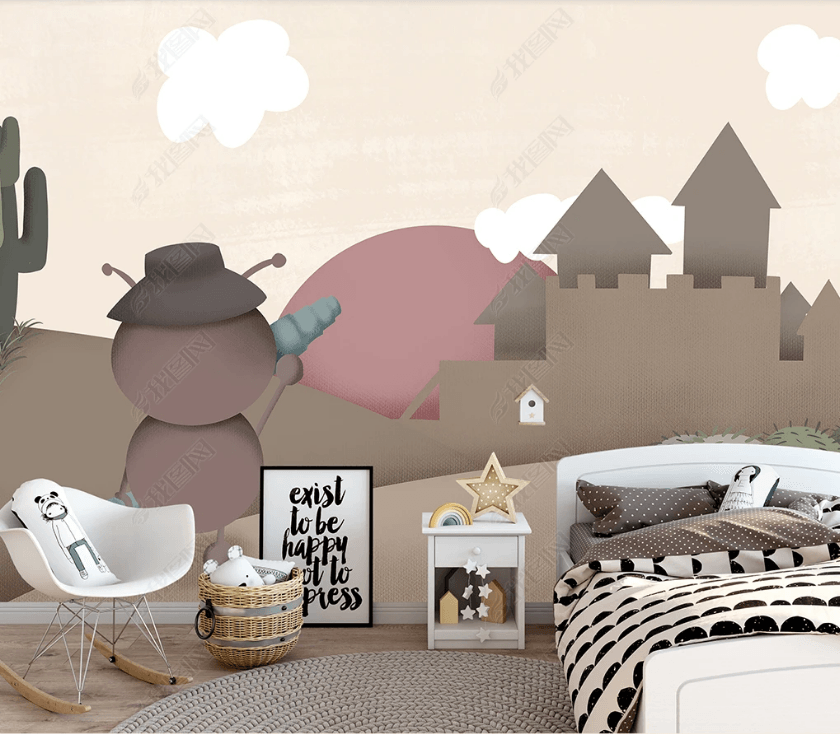 3D Hand-painted Ant Castle Desert Wall Mural Wallpaper SWW3125- Jess Art Decoration