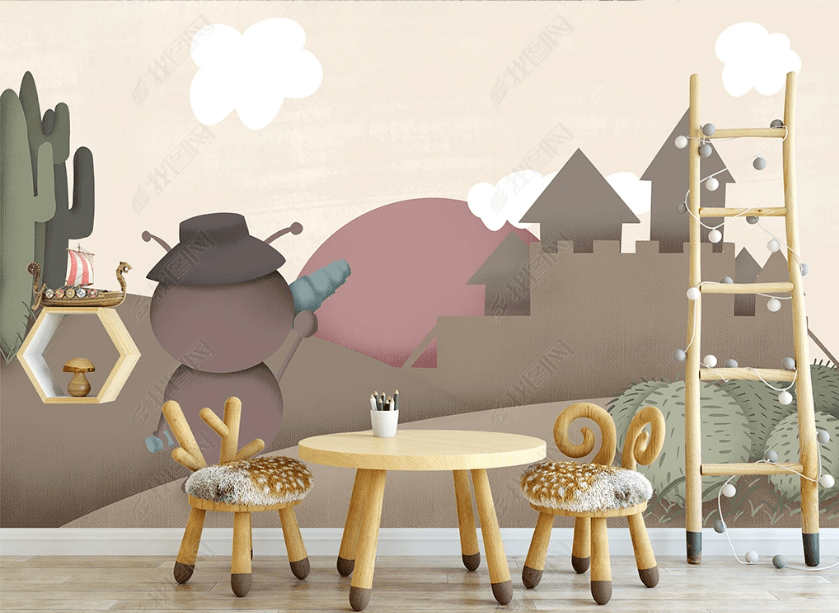 3D Hand-painted Ant Castle Desert Wall Mural Wallpaper SWW3125- Jess Art Decoration