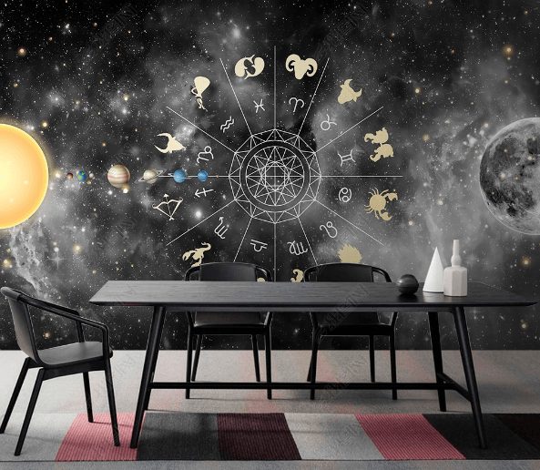 3D Space Constellation Planet Wall Mural Wallpaper LQH 88- Jess Art Decoration