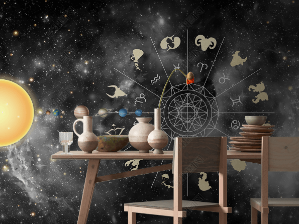 3D Space Constellation Planet Wall Mural Wallpaper LQH 88- Jess Art Decoration