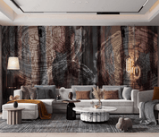 3D Hand Drawn Tree Ring Texture Wall Mural Wallpaper LQH 147- Jess Art Decoration