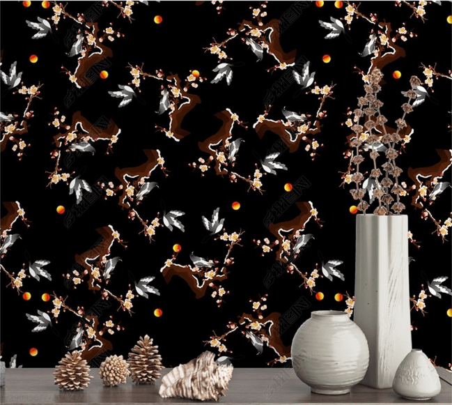 3D Hand Drawn Plum Blossom Bird Wall Mural Wallpaper LQH 80- Jess Art Decoration