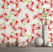 3D Watercolor Pink Floral Wall Mural Wallpaper LQH 76- Jess Art Decoration