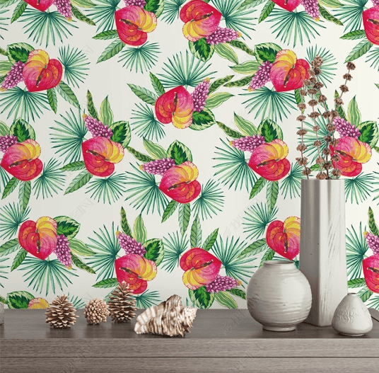 3D Vintage Floral Plant Pattern Seamless Wall Mural Wallpaper SWW4667- Jess Art Decoration