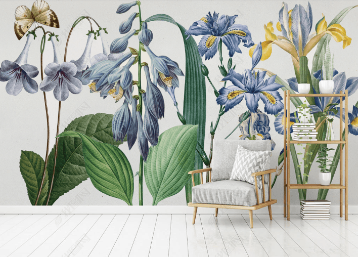 3D Northern Europe Floral Fresh Pastoral Wall Mural Wallpaper SWW4723- Jess Art Decoration