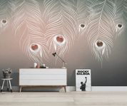 3D Hand Drawn Feather Texture Wall Mural Wallpaper LQH 91- Jess Art Decoration