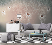 3D Hand Drawn Feather Texture Wall Mural Wallpaper LQH 91- Jess Art Decoration