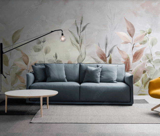3D Watercolor Leaves Wall Mural Wallpaper SWW 90- Jess Art Decoration