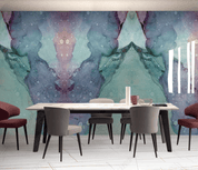 3D Watercolor Volcano Abstract Colorful Wall Mural Wallpaper LLL 2386- Jess Art Decoration
