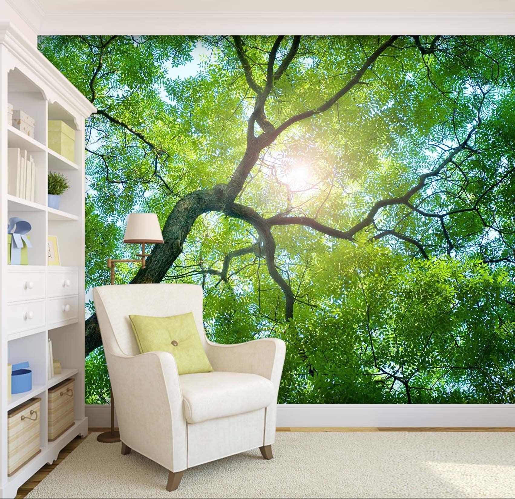 3D sun forest 116 wall murals- Jess Art Decoration