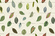 3D Cartoon Leaves Pattern Wall Mural Wallpaper 69- Jess Art Decoration