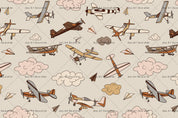 3D Cartoon Airplane Cloud Wall Mural Wallpaper 71- Jess Art Decoration