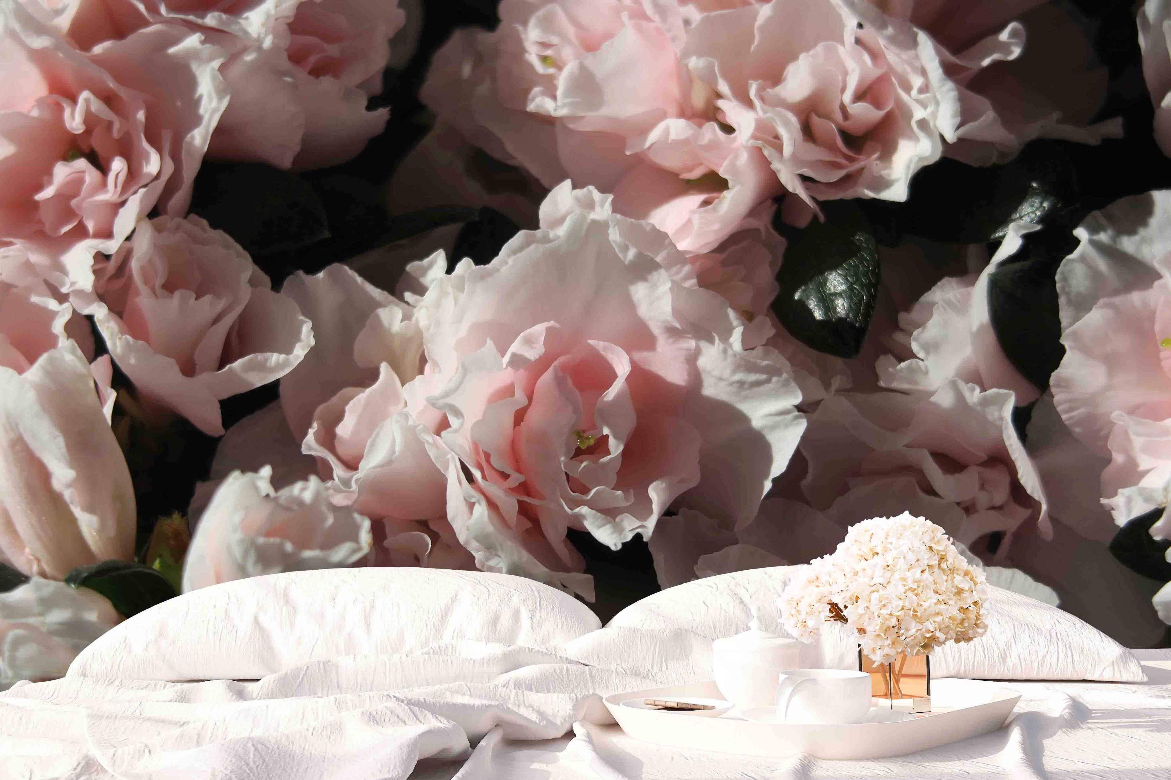 3D Pink Flower Background Wall Mural Wallpaper   33- Jess Art Decoration