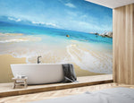 3D Watercolor Beach 101 Wall Murals