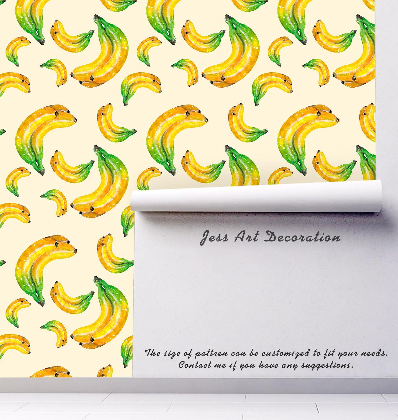 3D Yellow Banana Wall Mural Wallpaper 14- Jess Art Decoration