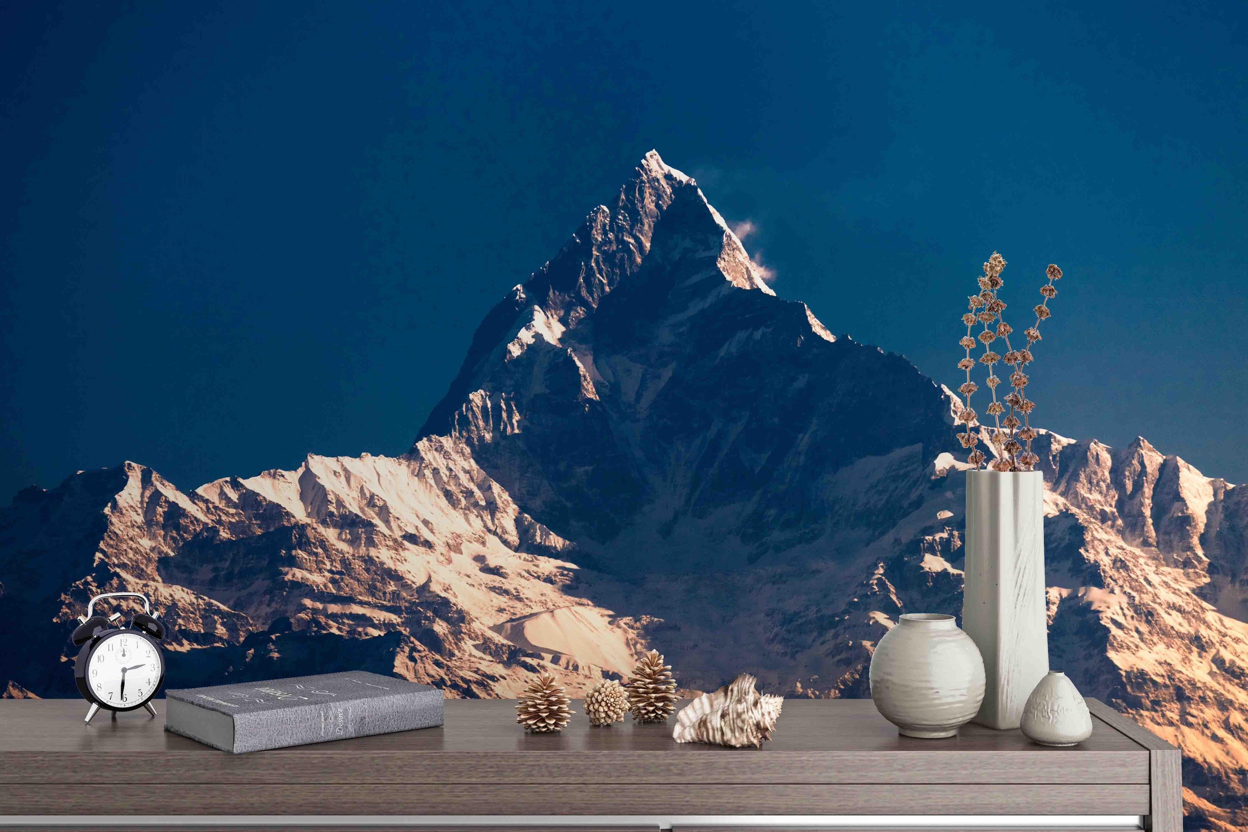 3D Blue Sky High Mountains Wall Mural Wallpaper   35- Jess Art Decoration