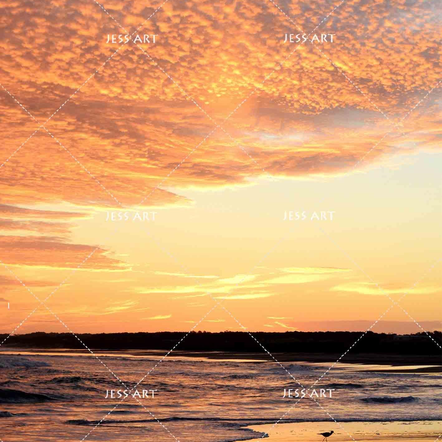 3D Sunset Color Cloud Wall Mural Wallpaper 150- Jess Art Decoration