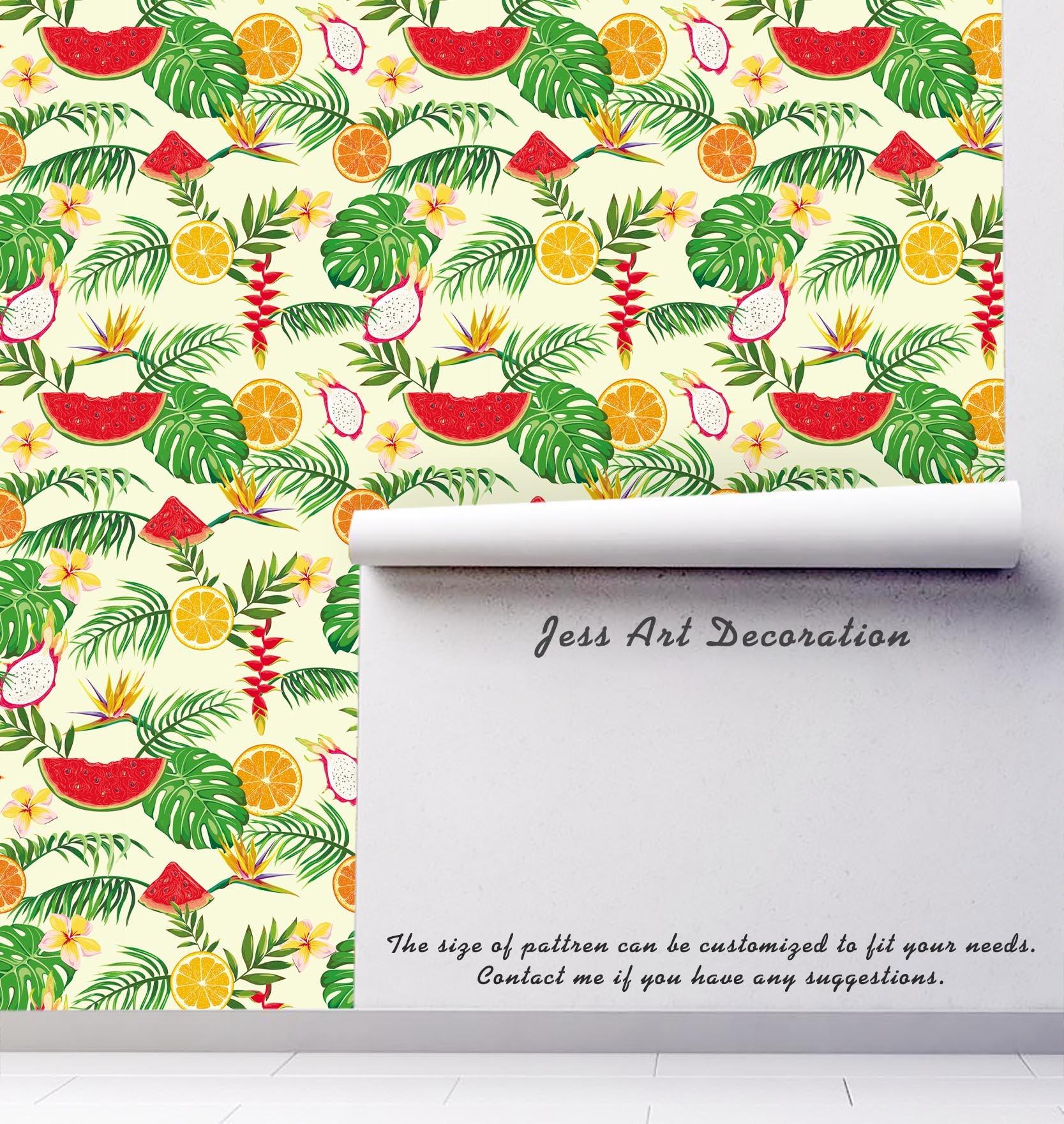 3D Fresh Fruit Leaves Wall Mural Wallpaper 38- Jess Art Decoration