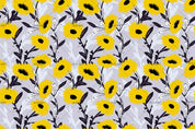 3D Yellow Flower Pattern Wall Mural Wallpaper 105- Jess Art Decoration