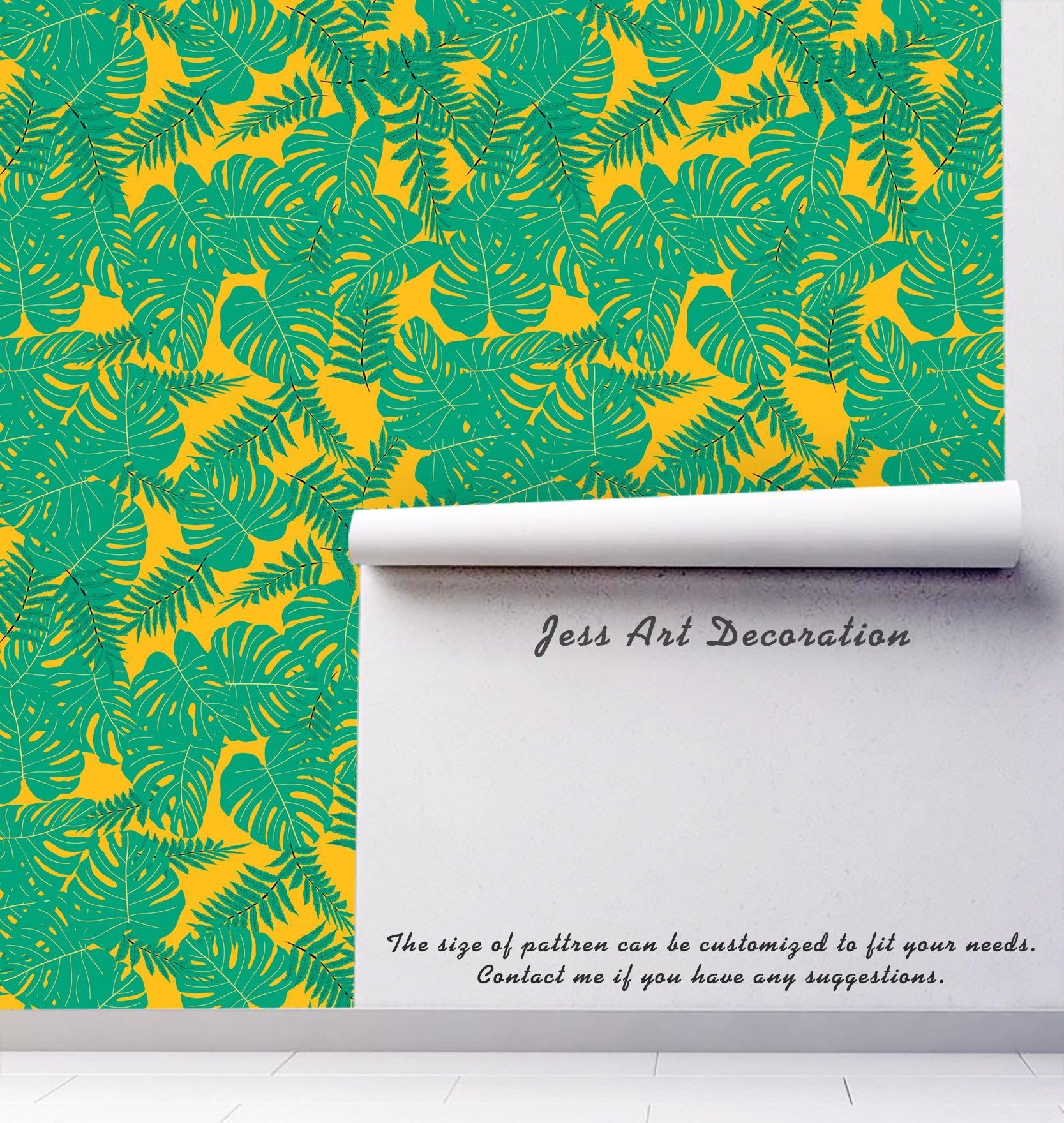 3D Green Leaves Wall Mural Wallpaper 40- Jess Art Decoration