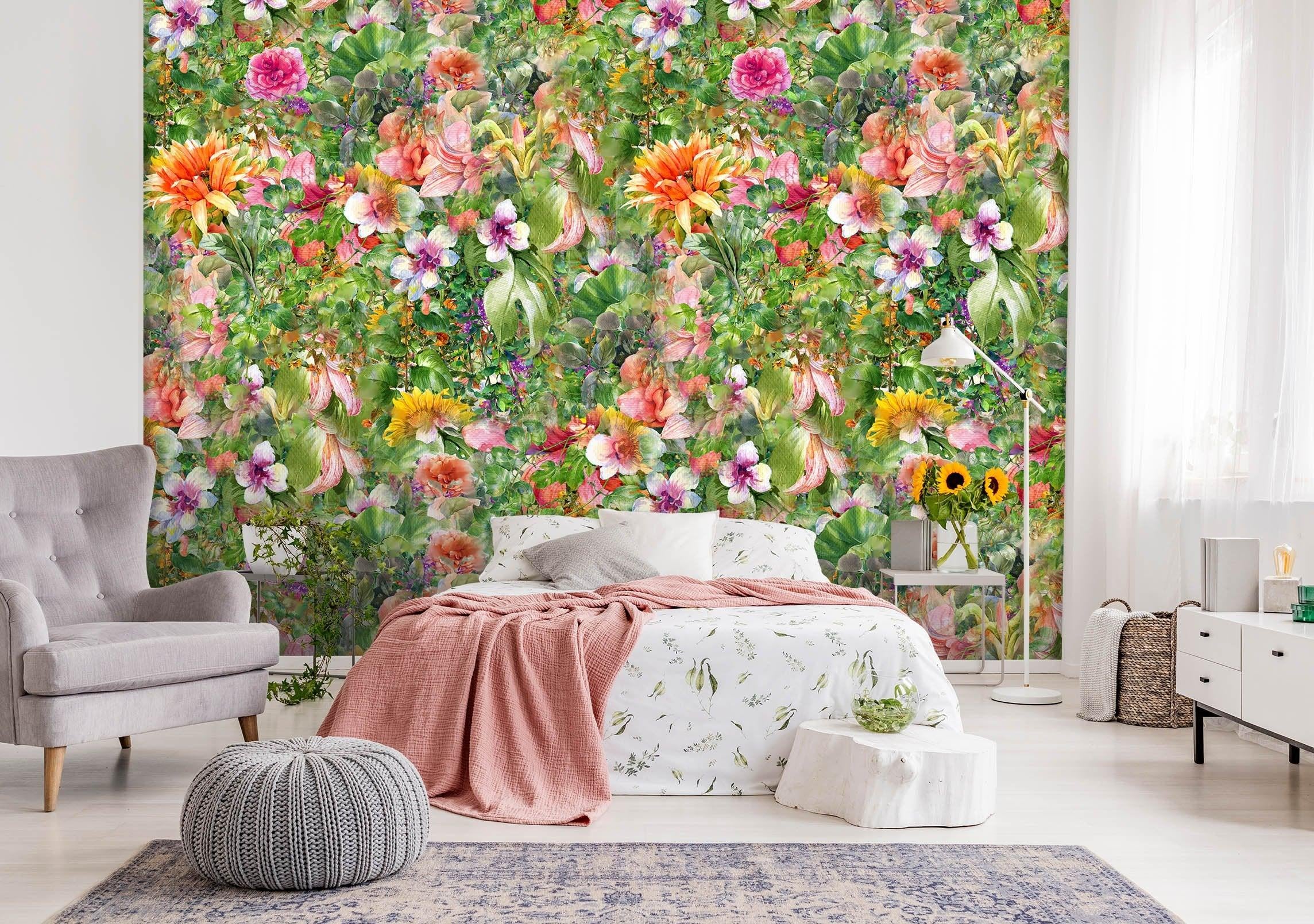 3D Sunflower Plant 47 Wall Murals