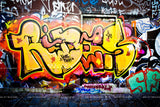 3D Colored Graffiti Background Wall Mural Wallpaper 9- Jess Art Decoration