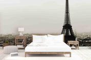3D Black White Eiffel Tower Wall Mural Wallpaper 11- Jess Art Decoration