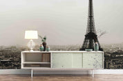 3D Black White Eiffel Tower Wall Mural Wallpaper 11- Jess Art Decoration