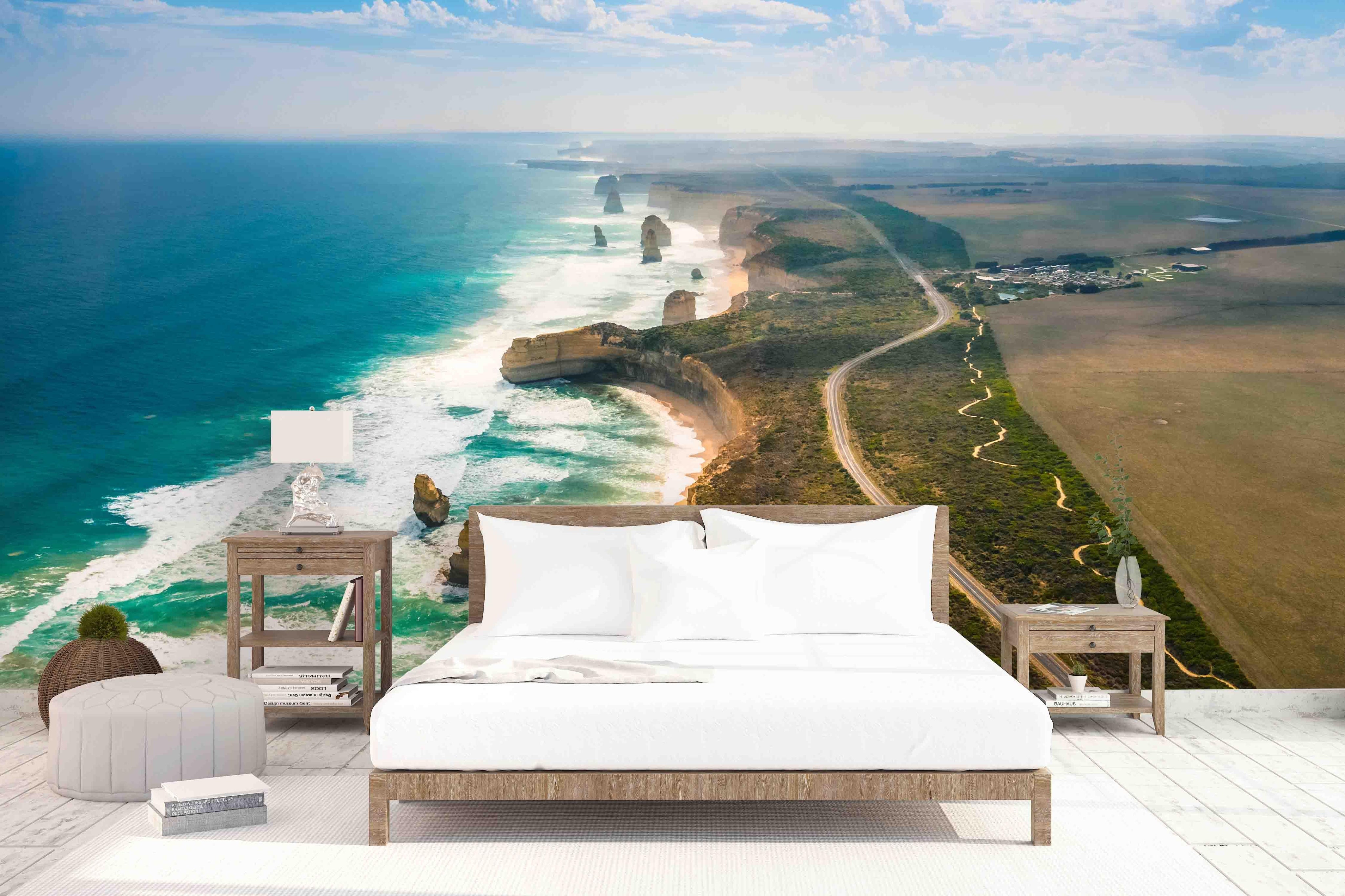 3D Blue Coast Scenery Wall Mural Wallpaper   19- Jess Art Decoration