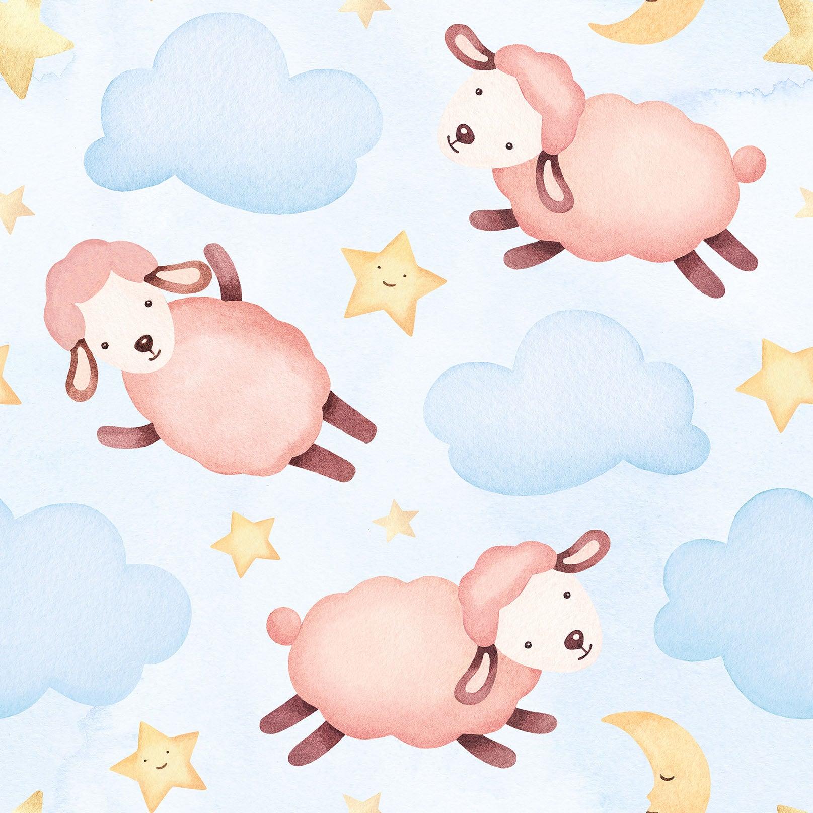 3D Blue Sheep Star Clouds Quilt Cover Set Bedding Set Pillowcases 56- Jess Art Decoration