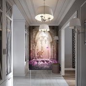 3D fantasy pink arch 111 wall murals- Jess Art Decoration
