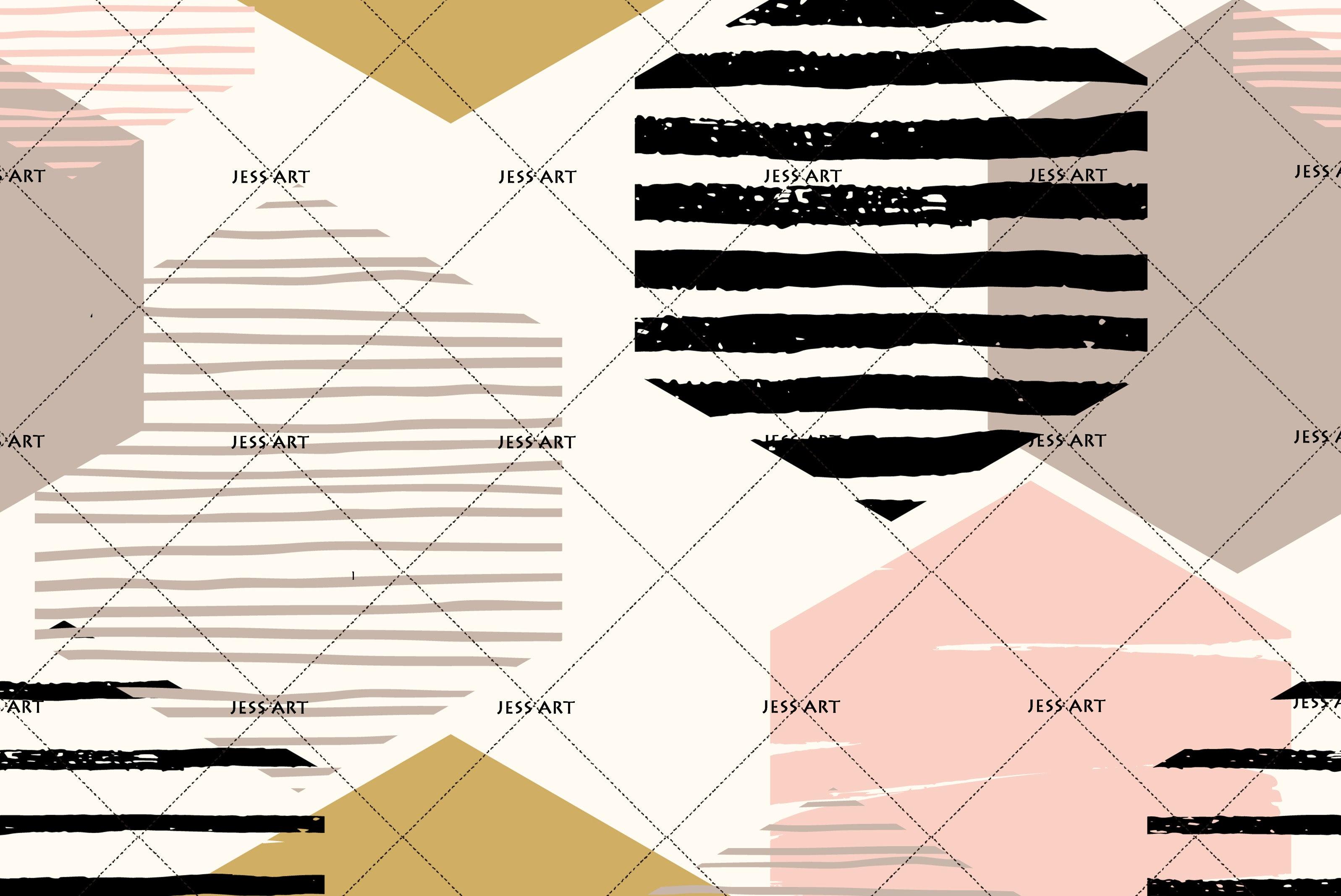 3D Hexagon Pattern Wall Mural Wallpaper 126- Jess Art Decoration