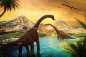 3D Ancient times Dinosaurs Wall Mural Wallpaper 51- Jess Art Decoration
