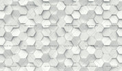 3D Hexagon White Pattern Combination  Wall Mural Wallpaper 57- Jess Art Decoration