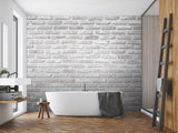 3D White Painted Wall 112 Wall Murals
